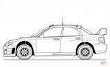 Subaru Car Coloring Drawing Impreza Pages Template sketch template