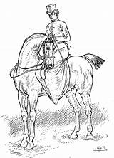 Horsemanship Women Drawings Line Color Sidesaddle sketch template