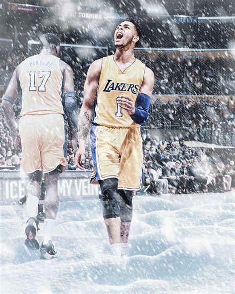 dangelo russell ice   veins  behance