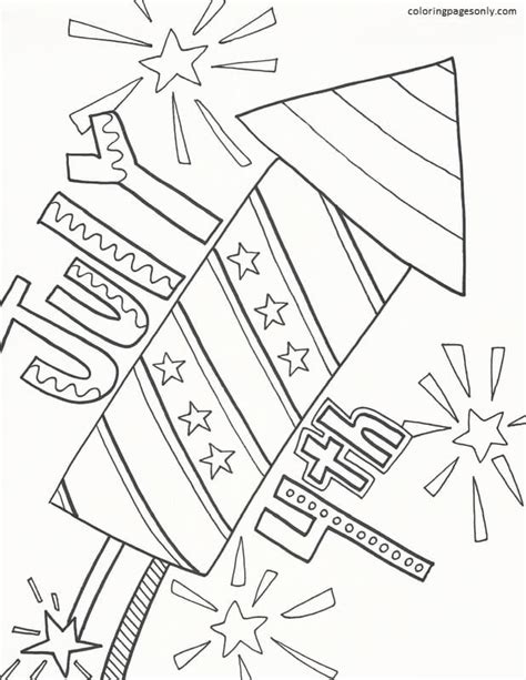 printable fourth  july fireworks coloring page sexiezpicz web porn