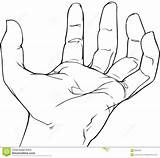 Hand Palm Open Outline Drawing Clipart Palms Template Drawings Cliparts Paintingvalley Library Collection sketch template