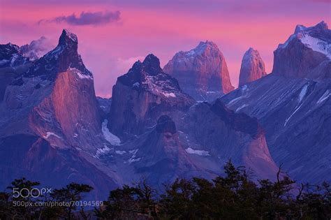 torres del paine national park chile    sunrise