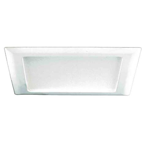 halo    white recessed lighting square trim  glass albalite lens p  home depot