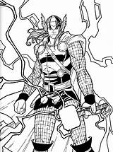 Marvel Thor Dibujar Loki Jamiefayx Coloriages Ausmalbilder Recortar Pegar Enfants Láminas Heros Reillybrown Anterior sketch template