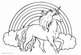 Unicorn Rainbow Coloring Pages Printable Colouring Kids Pose Nice Head Adults sketch template