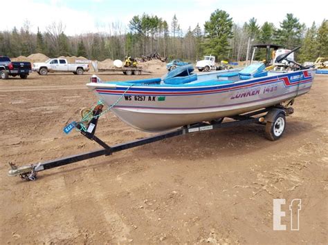 equipmentfactscom alumacraft lunker ss boat  trailer  auctions