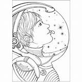Astronaut Xcolorings Landed 226k sketch template