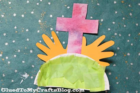 paper plate easter scene craft