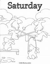Coloring Pages Saturday sketch template