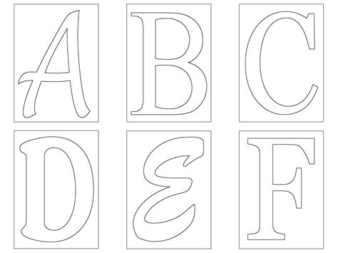 letters  print  cut   ideas  alphabet stencils