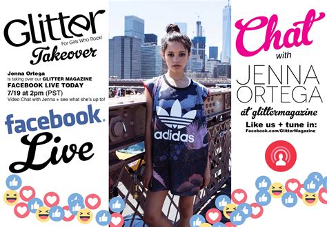 glitter magazine on twitter thanks jennaortega we had so much fun