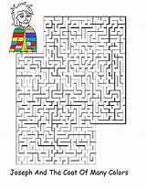 Joseph Coat Many Colors Sunday School Lesson Maze Bible Kids Printable Activities Preschool Lessons Josephs Crafts Egypt Thingkid Find Version sketch template