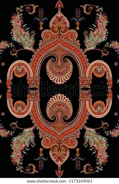 Digital Textile Design Ornament Motif Ilustrações Stock 2173269061