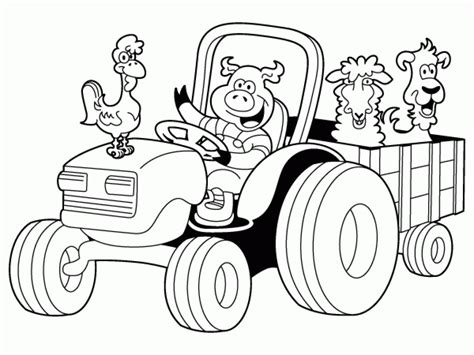 printable coloring pages tractors