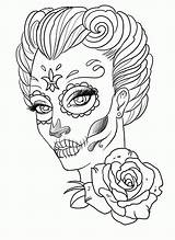 Coloring Pages Skull Adults Detailed Skulls Popular sketch template