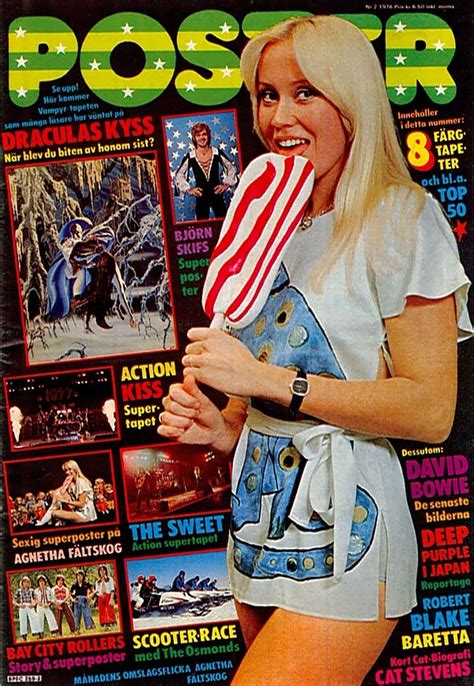 sexy pictures of abba s agnetha faltskog posed for sweden s poster magazine in 1976