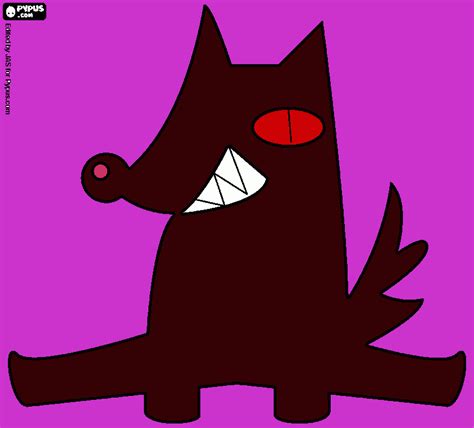 evil wolf coloring page printable evil wolf