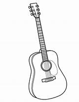 Musical Coloring Pages Instruments Music Instrument Guitar Sheets Choose Board Print sketch template