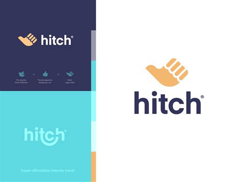 hitch logo logo design beautiful logos design negative space logos