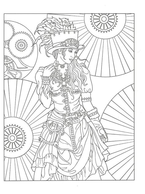 coloriages girly images  pinterest coloring books