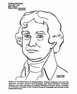 Jefferson Thomas Coloring Printable Pages Usa Presidents President Printables Popular Go sketch template