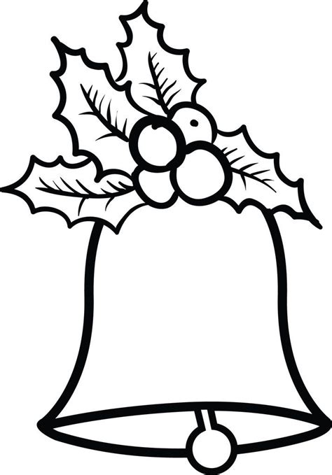 christmas bells coloring page  christmas crafts  kids xmas crafts