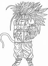 Goku Ssj5 Lineart Deviantart sketch template