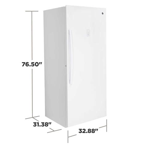 Ge Garage Ready 21 3 Cu Ft Frost Free Upright Freezer White Energy