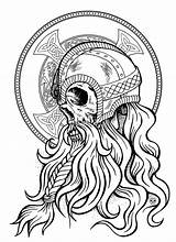Viking Skull Drawing Drawings Paintingvalley Clipartmag sketch template