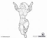 Widow Coloring Pages Marvel Printable Color Kids sketch template