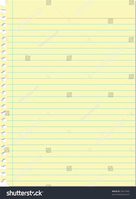 yellow lined paper stock vector  shutterstock