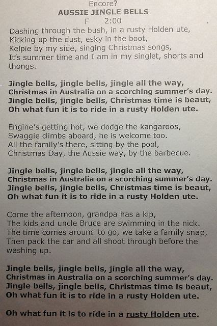 aussie jingle bells aussie christmas  australia funny songs