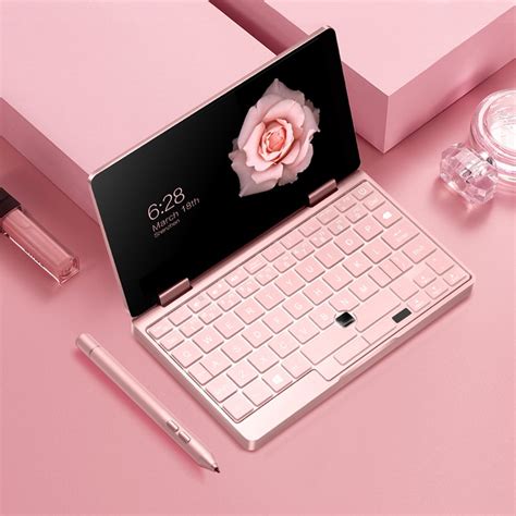 onemix  pink cat laptop  mini notebook ram gb rom gb windows  business office
