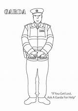 Garda Colouring Uniform Book Own Downloaded Printed Pdf Which  Available sketch template