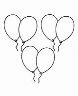 Globos Luftballons Ballonnen Pintar Palloncini Balloon Websincloud Ausmalen Ausmalbilde Printen Balloons Ballon Tekeningen Aktivitaten Coloringsky Kleurplaten sketch template