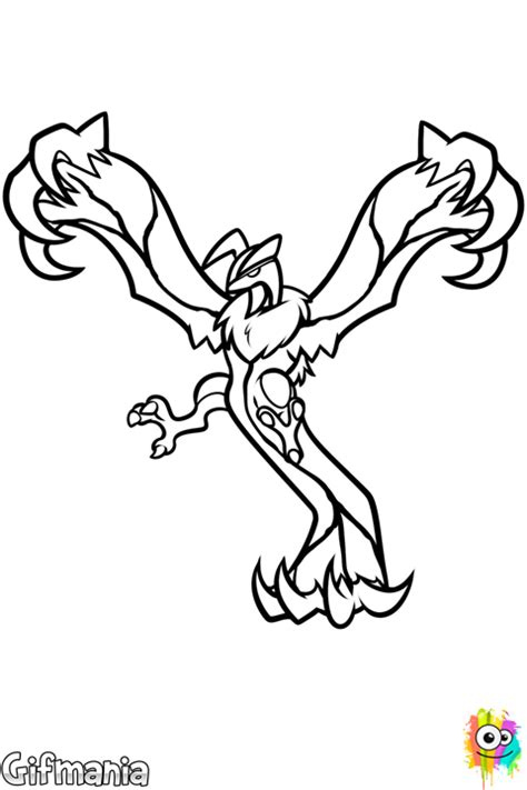pokemon coloring pages yveltal coloring pages  kids coloring home
