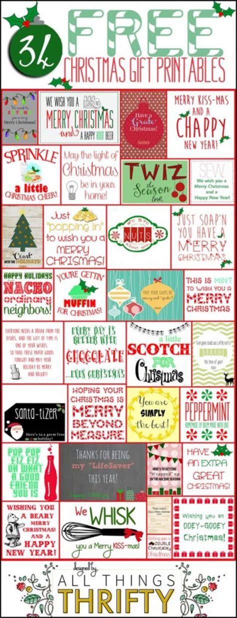 happy holidays   christmas gift tag printables tatertots