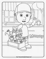 Manny Playhouse Handy Neverland Pirates Manitas Werkzeugkiste Meister Mannys Loudlyeccentric sketch template