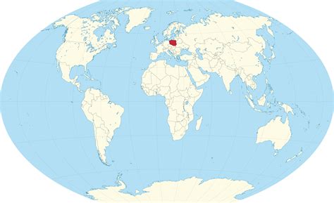 poland on world map surrounding countries and location on europe map