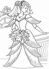 Bride Coloring Pages sketch template