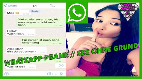 Whatsapp Prank Ein Teil Sex Ohne Grund Mia C Youtube