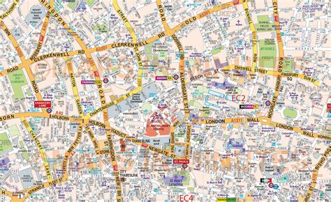 vinyl central london street map large size