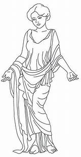 Goddess Deesse Coloriage Venus La Juno Pages Coloring Beaute Template sketch template