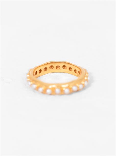 shyla astri ring mini pearl by shyla couverture and the garbstore