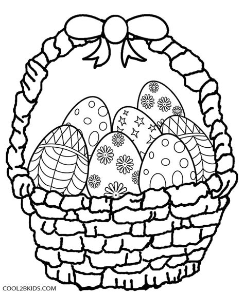 coloring pages easter easter egg basket coloring pages pages