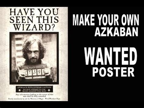 moving azkaban wanted poster youtube