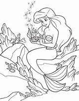 Disney Ariel Princess Coloring Sebastian Pages Walt Fanpop Figuren sketch template