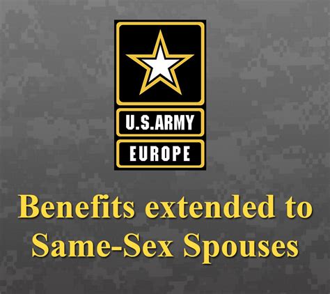 U S Army Europe Extends Benefits To Same Sex Spouses In Germany