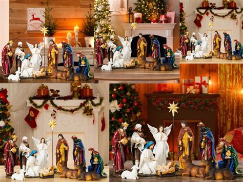 indoor nativity set christmas nativity scene holiday family etsy