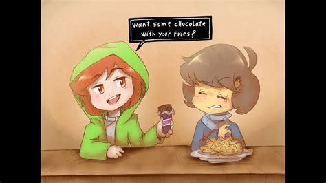 frisk and chara s undertale one year anniversary comic compilation youtube
